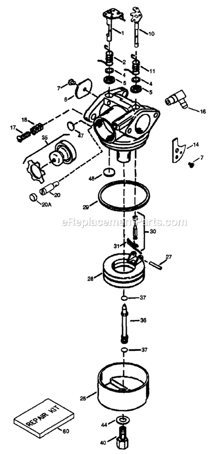 Page A Diagram and Parts List for 1430-0  Briggs and Stratton Pressure Washer